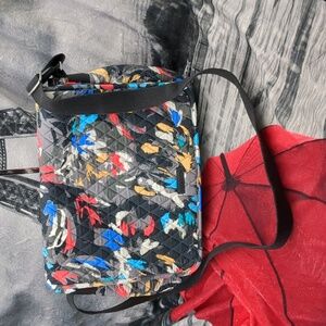 Vera Bradley splash floral messenger bag